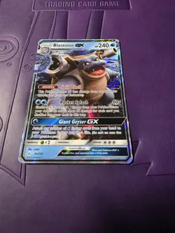 Pokemon TCG Blastoise GX Unbroken Bonds Holo Ultra Rare Card 35/214 - Image 1
