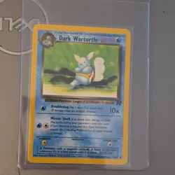 Pokemon Team Rocket Squirtle, Dark Wartortle, Dark Blastoise Card Lot (3) - Image 3