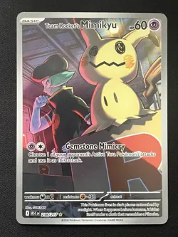 Team Rocket’s Mimikyu 238/217 Ascended Hero’s Illustration Rare Pokemon TCG NM - Image 1