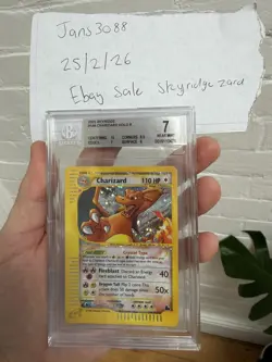 Skyridge Crystal Charizard Holo Pokemon Card 146/144 - BGS 7 NM - Image 3