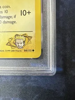 Pokemon 2000 Lt. Surge’s Pikachu 1st Ed. Gym Challenge 84/132 PSA 10 GEM MT💎 - Image 4