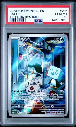 2023 POKEMON PAL EN-PALDEA EVOLVED ILLUSTRATION RARE #205 EISCUE PSA 10 - Image 1