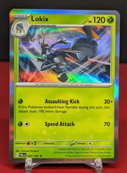 Pokemon Lokix #021/193 English Paldea Evolved Holo Rare - Image 1