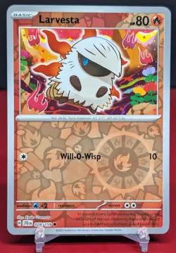 Pokemon Larvesta #028/159 Journey Together Reverse Holo - Image 1