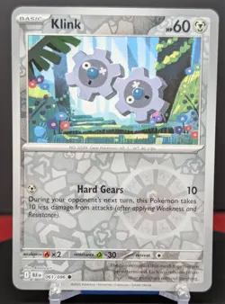 Pokemon Klink 061/086 Reverse Holo Black Bolt English - Image 1