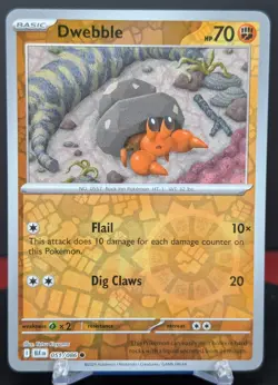 Pokemon Dwebble 051/086 Reverse Holo Black Bolt English - Image 1