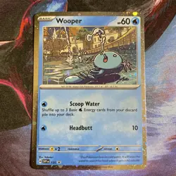 Wooper Cosmos Holo (155) - Scarlet & Violet Black Star Promo - Pokemon TCG - NM - Image 1