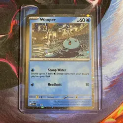 Wooper Cosmos Holo (155) - Scarlet & Violet Black Star Promo - Pokemon TCG - NM - Image 4