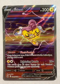 Pokemon TCG: Raikou V GG41/GG70 Crown Zenith: Galarian Gallery - Image 1