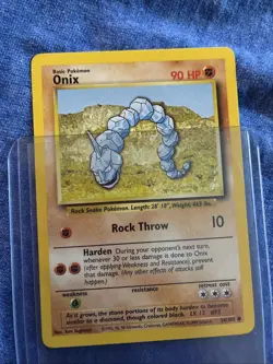 1999 POKEMON GAME 56 ONIX. Mint Condition Ready To Grade - Image 3