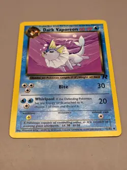 Pokemon Dark Vaporeon 45/82 Team Rocket Uncommon Non-Holo NM - Image 1