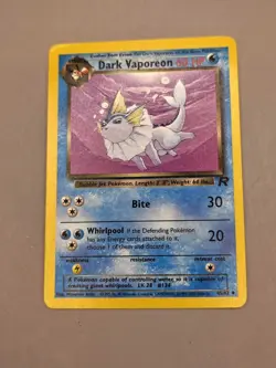 Pokemon Dark Vaporeon 45/82 Team Rocket Uncommon Non-Holo NM - Image 2