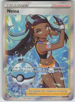 Pokemon TCG Nessa Ultra Rare SWSH11: Lost Origin Trainer Gallery TG27/TG30 - Image 1