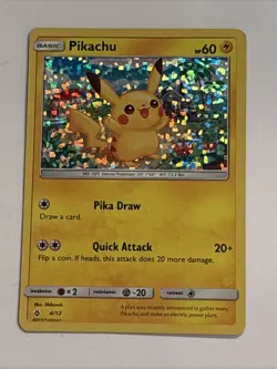 PIKACHU 2018 POKEMON MCDONALD'S PROMOS HOLO 4/12 Q5404 - Image 1