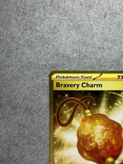 Pokemon Bravery Charm 175/142 Sv07: Stellar Crown Hyper Rare Full Art Holo EN - Image 2