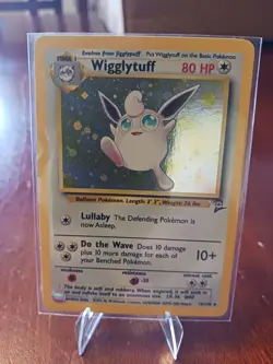 Pokemon TCG Wigglytuff Base Set 2 Holo Rare 19/130 NM or Better, Never Played - Image 1