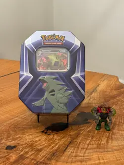 NEW & SEALED Pokemon TCG Tyranitar Collectible Tin with 3 Booster Packs - Image 1