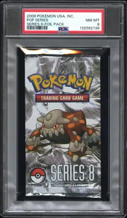 2008 Pokemon USA INC. Pop Series 8 PSA 8 Foil Pack NM-MT Heatran Trusted Seller! - Image 1