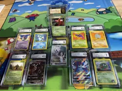 Pokemon TCG Lot Of 10 Graded Slabs - Image 1