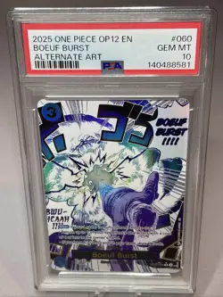One Piece OP12 Legacy of the Master - Boeuf Burst Alt Art - OP12-060 R - PSA 10 - Image 3