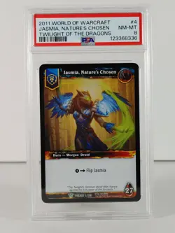 Jasmia, Nature's Chosen - Foil - Twilight of the Dragons - Warcraft - #4 PSA 8 - Image 1