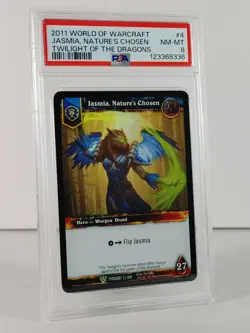Jasmia, Nature's Chosen - Foil - Twilight of the Dragons - Warcraft - #4 PSA 8 - Image 2