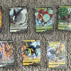 Pokemon TCG V Card Lot Sword & Shield Holo Galarian Sirfetch'd Cinderace Dubwool - Image 3