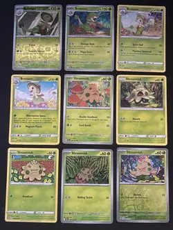 Pokemon TCG Shroomish & Breloom Lot: 9 Card Collection Set - Image 1