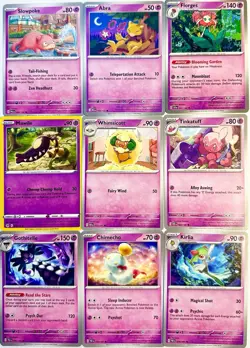 ¢50 Each Cute Pink Pokemon TCG Psychic Steel Fairy Type Lot Of 9 Cards NM - Image 1