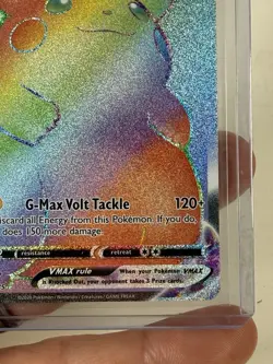 Pokemon Pikachu TCG VMAX Rainbow Secret Holo Rare Full Art Card 188/185 - Image 4