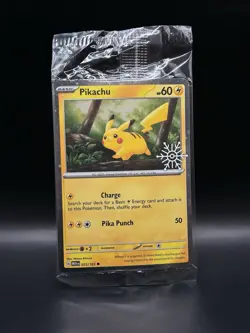Sealed Holiday Stamp Pikachu 025/165 - Pokemon 151 Card - NM - Image 1