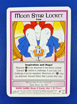 Moon Star Locket #123 Rare - Premier Unlimited, Sailor Moon CCG card (2000) R - Image 1