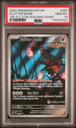 Flutter Mane #097 PSA Gem Mint 10 Pokemon Center (PC) Promo Auth Guarenteed - Image 1