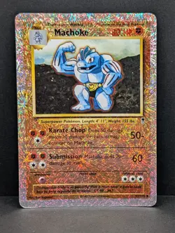 Pokemon Machoke Legendary Collection Reverse Holo Rare Pokemon TCG fireworks MP+ - Image 1