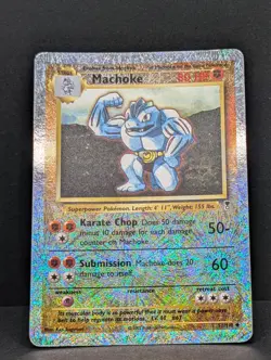 Pokemon Machoke Legendary Collection Reverse Holo Rare Pokemon TCG fireworks MP+ - Image 3