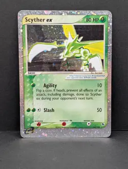 Scyther ex 102/109 Ruby and Sapphire Holo Ultra Rare Pokemon TCG Nintendo INK - Image 1