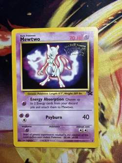 Pokemon TCG Mewtwo #3 Black Star Promo Vintage WOTC Pokemon First Movie WB Promo - Image 1