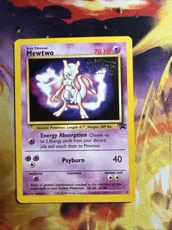 Pokemon TCG Mewtwo #3 Black Star Promo Vintage WOTC Pokemon First Movie WB Promo - Image 2