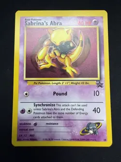 Sabrina's Abra - #19 WOTC Black Star Promo - Pokemon TCG - 2000 - Image 1