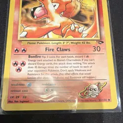 Pokemon Blaine's Charmeleon 31/132 Gym Challenge Uncommon 70 HP English - Image 2