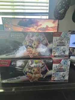 Pokemon Prismatic Evolutions Sams Club Exclusive Surprise Box Booster Bundle x2 - Image 1