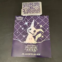 Paldean Fates ETB Player's Guide Book Pokemon Checklist And 20 Dividers - Image 1