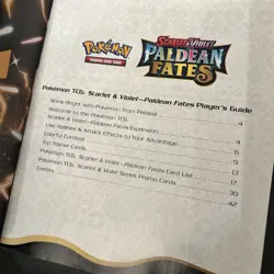 Paldean Fates ETB Player's Guide Book Pokemon Checklist And 20 Dividers - Image 2