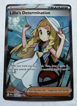 Pokemon Lillie's Determination Ultra Rare Full Art Trainer 169/132 - Image 1