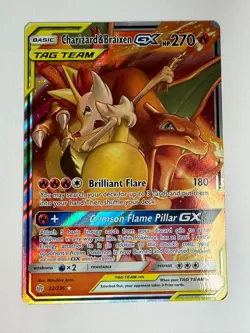 Charizard & Braixen GX 22/236 Sm-Cosmic Eclipse Holo HP Pokemon TCG - Image 1