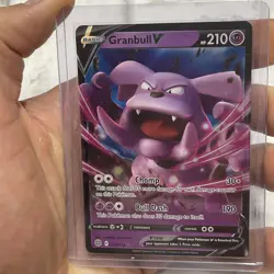 Pokemon Granbull V Sword & Shield: Brilliant Stars 057/172 Holo Ultra Rare NM/MT - Image 1