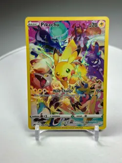 Pikachu Full Art Secret Rare 160/159 Crown Zenith Sword & Shield Pokemon 2023 NM - Image 1