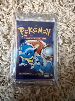 SEALED RARE Pokemon Base Set Booster Blastoise Art Wizards of the Coast - Image 3