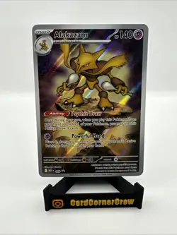 Pokemon MEP 009 - Black Star Promo Alakazam Full Art - NM - Image 1