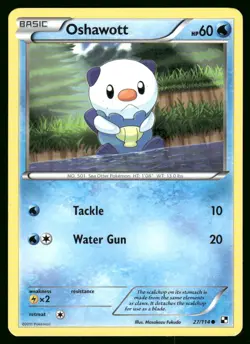 Pokemon Oshawott (27) Black and White #27/114 - Image 1